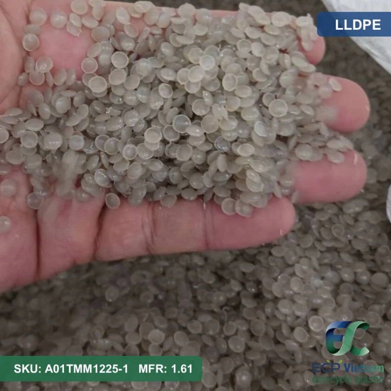 Hạt nhựa tái sinh LLDPE màu trắng tự nhiên