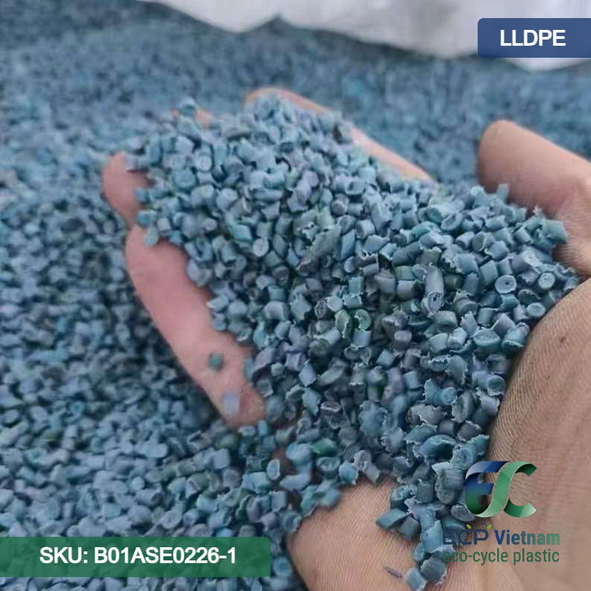 Hạt nhựa tái sinh LLDPE màu hỗn hợp