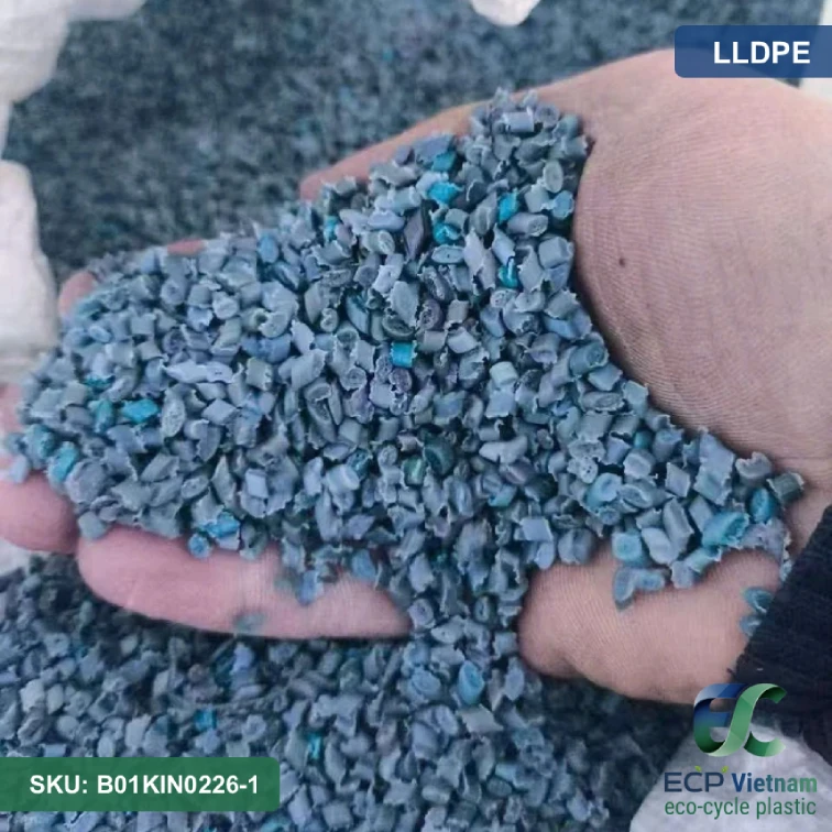 Hạt nhựa tái sinh LLDPE màu hỗn hợp