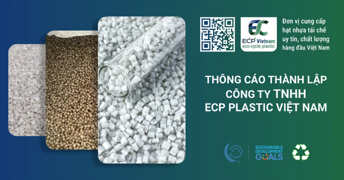 Thông cáo thành lập Công ty TNHH ECP Plastic Việt Nam
