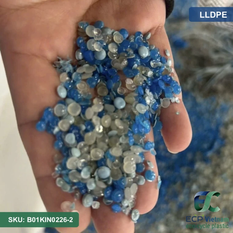 Hạt nhựa tái sinh LLDPE màu hỗn hợp