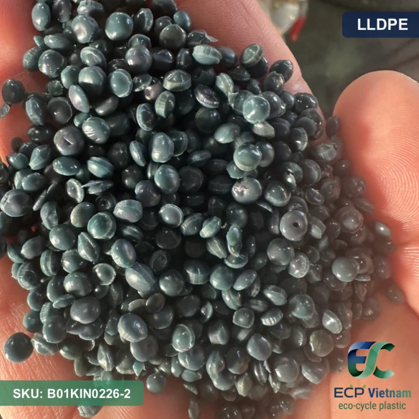 Hạt nhựa tái sinh LLDPE màu hỗn hợp