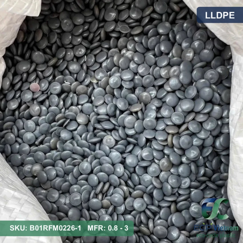 Hạt nhựa tái sinh LLDPE màu hỗn hợp