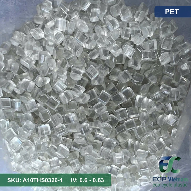 Hạt nhựa tái chế PET màu tự nhiên