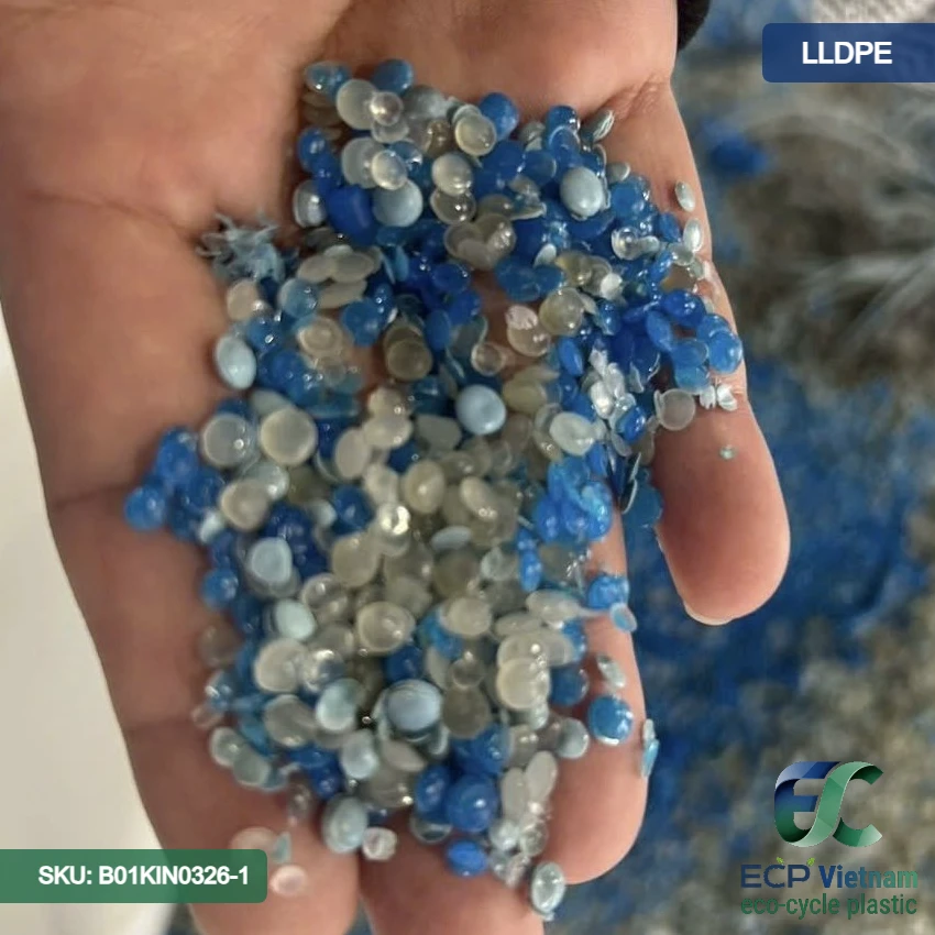 Hạt nhựa tái chế LLDPE màu hỗn hợp