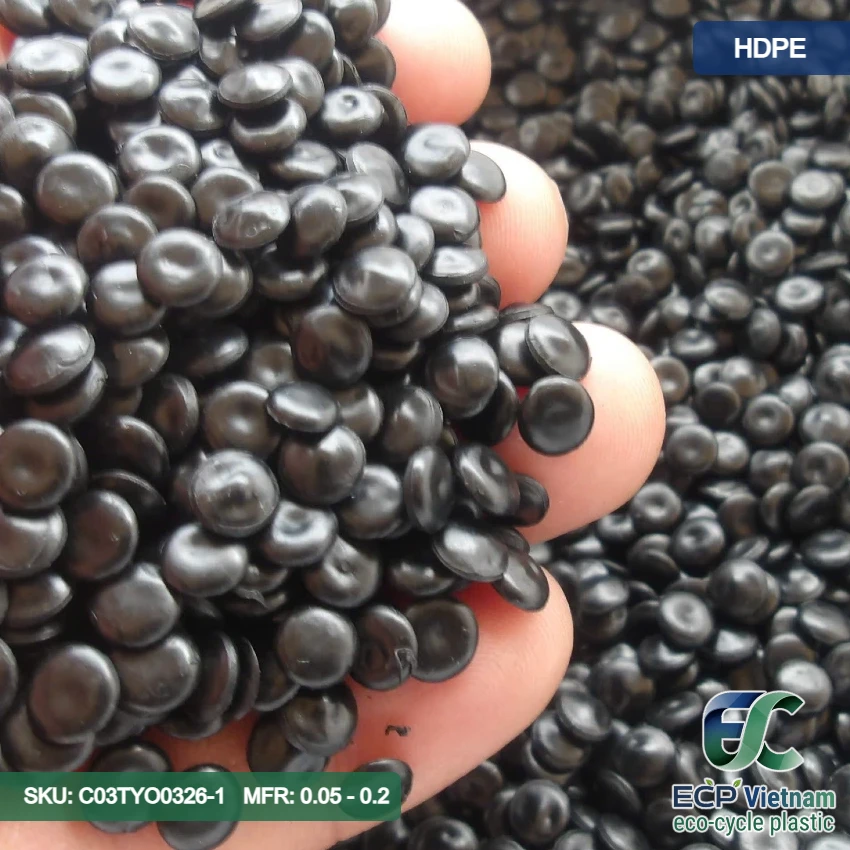 Hạt nhựa tái sinh HDPE màu đen