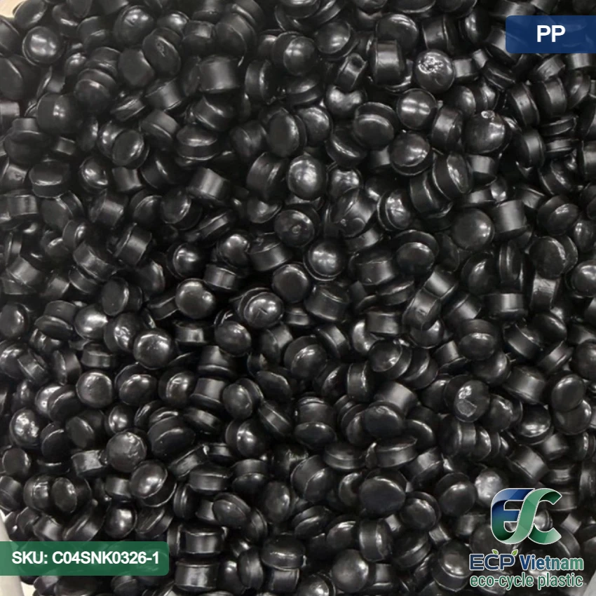 Hạt nhựa tái chế PP màu đen