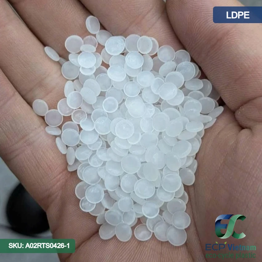 Hạt nhựa tái sinh LDPE màu trong suốt