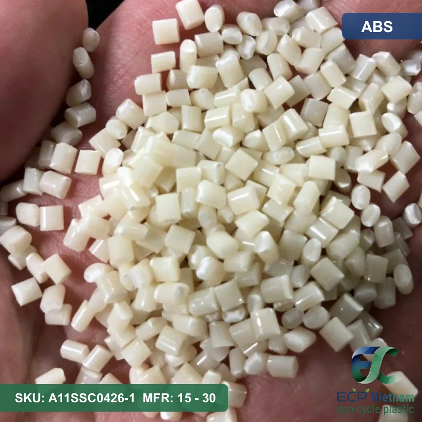 Hạt nhựa tái sinh ABS màu tự nhiên