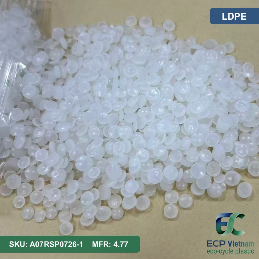 Hạt nhựa tái sinh LDPE màu tự nhiên