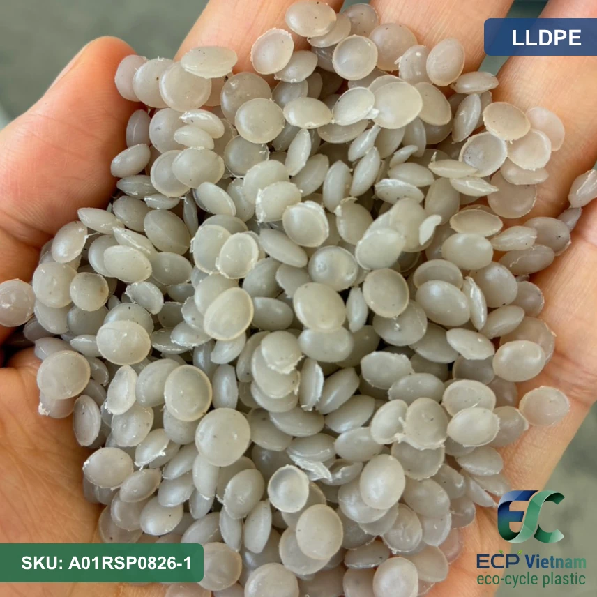 Hạt nhựa tái chế LLDPE màu tự nhiên