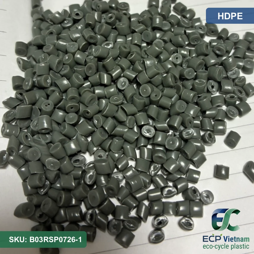 Hạt nhựa tái chế HDPE màu hỗn hợp