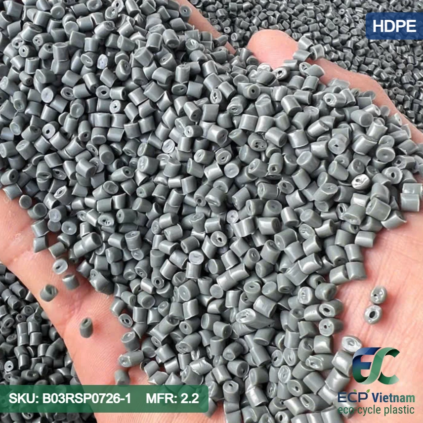 Hạt nhựa sinh HDPE từ nắp chai