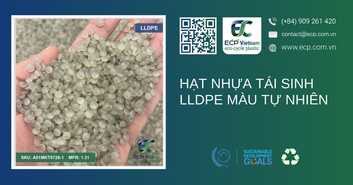 Hạt nhựa tái sinh LLDPE màu tự nhiên