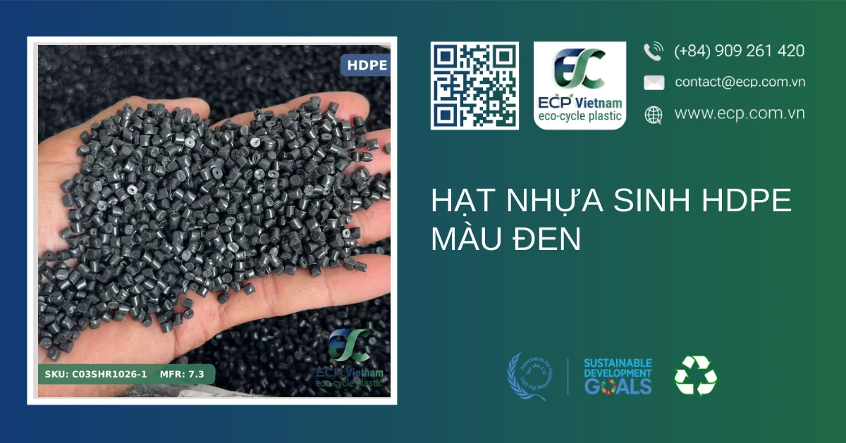 Hạt nhựa sinh HDPE màu đen